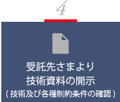 4.受託先さまより技術資料の開示（技術及び各種制約条件の確認）